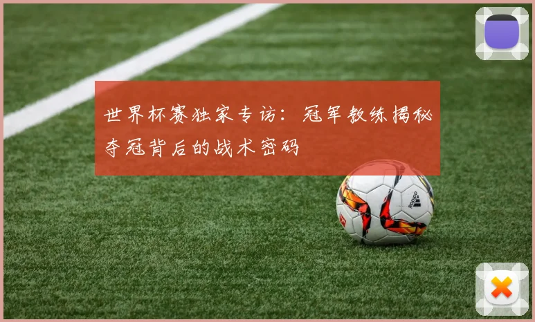 世界杯赛独家专访：冠军教练揭秘夺冠背后的战术密码